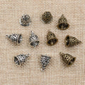 Filigree Bell Charms With Cutout Floral Detail in Two Finishes view 3