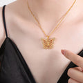 Gold Layering Necklaces Bracelet Butterfly Shell Bead Styles view 10
