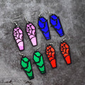 Halloween Coffin Drop Earrings Bat Spiderweb Four Colors view 2