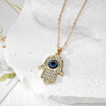 Rhinestone Hamsa Evil Eye Keychain Necklace Four Styles view 8