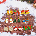 Enamel Christmas Dangle Earrings Nine Holiday Charm Styles view 4
