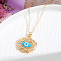 Gold and Silver Tone Crystal Evil Eye Pendant Necklaces in Eight Styles view 7