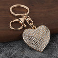 Rhinestone Heart Keychain With Split Ring And Lobster Clasp view 4