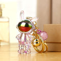 Iridescent Astronaut and Astronaut Rabbit Character Keychains view 2