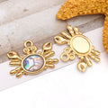 Gold-Tone Crab and Starfish Metal Charms with 20 Listed Options view 11