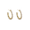 Gold Clear Hoops