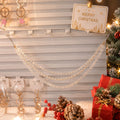 Clear Crackle Bead Pearl Christmas Tree Hanging Ornament view 4