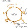Marine and Fashion Charm Bracelets in Gold Silver and Two Tone view 7