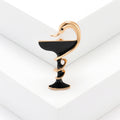 Enamel Snake Goblet Brooch in Four Colors Decorative Lapel Accessory view 6