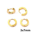 Chunky Hinged Hoop Earring Findings in Gold and Silver Tones view 9