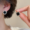 Black White Pearl Gold Stud Earring Five Pair Multipack view 4
