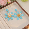 Blue Woven Flowers