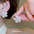 Pastel Crystal Flower Stud Earrings Fashion Jewelry view 4