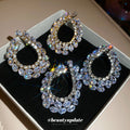 Crystal Teardrop Statement Stud Earrings Fashion Jewelry view 3