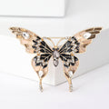 Jeweled Enamel Butterfly Brooch in Four Wing Colors view 6