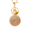 Jeweled Round Ball Keychains in Fourteen Solid and Multicolor Options view 5