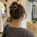 Rhinestone Hollow Heart Pearl Hair Claw Clip 2 Colors view 1