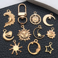Gold-Tone Moon and Sun Metal Charms with 33 Listed Options view 2