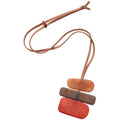 Stacked Color Block Cord Necklace in Three Combinations view 5