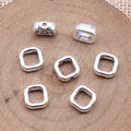 Open Square Spacer Bead in 1 Finish for Jewelry Making view 2