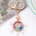 Rhinestone Sea Turtle Keychains Gold Clasp 5 Colors view 8