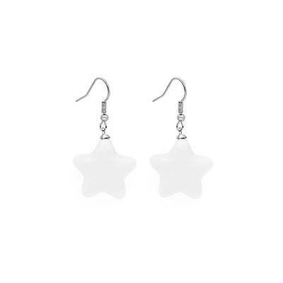Primary supplied view of puffy star hook earrings
