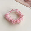 Pink Satin Scrunchie