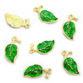 Enamel-Look Leaf Alloy Charms in 6 Styles for Jewelry Crafts view 10
