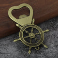 Ship Wheel Bottle Opener Zinc Alloy Keychain Bag Charm