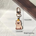 Enamel Capybara Keychain Charms Gold Lobster Clasp 4 Styles view 6