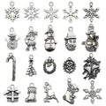 Matte Gold-Tone Snowflake and Christmas Tree Metal Charms with 26 Listed Options view 7