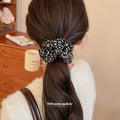 Leopard Print Fabric Scrunchie and Duckbill Hair Clips view 4