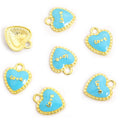 Love Heart Enamel Charm Collection for Jewelry Making view 10