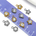 Metallic Geometric Shape Metal Charms with 11 Listed Options view 3