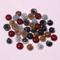 Assorted Round Resin Cabochons in Ten Color and Pattern Mixes view 10