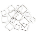 Gold and Silver Tone Square Open Frame Metal Charms view 4