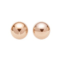 Round Pearl Stud Earrings in Four Colors and Sizes view 5