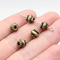 Grooved Barrel Spacer Beads in Two Antique Finishes view 4