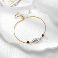 Gold Tone Pressed Flower Crystal Heart Slider Bracelets in Nine Designs view 3