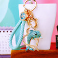 Crystal Dolphin Heart Keychains with Matching Fortune Cord Sets view 10