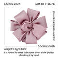 Layered Ribbon Bow Brooch In Six Solid Colors Decorative Lapel Pin view 7