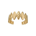 Irregular Geometric Open Cuff Bangles Gold Silver Metal view 5