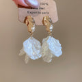 Layered Petal Drop Earrings In Three Colors Jewelry view 6