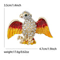 Crystal Eagle Brooch With Colorful Enamel Wings in Three Styles view 8