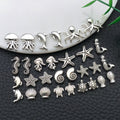 Antique Silver Spacer Bead Shell Beads with 18 Listed Options view 3