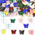 Polished Gold Silver Butterfly Acrylic And Alloy Charms in 20 Styles view 3
