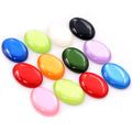 Glossy Oval Resin Cabochons in Assorted Bright Colors view 1