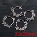 Antique Silver Multi Loop Chandelier Earring Connectors view 7