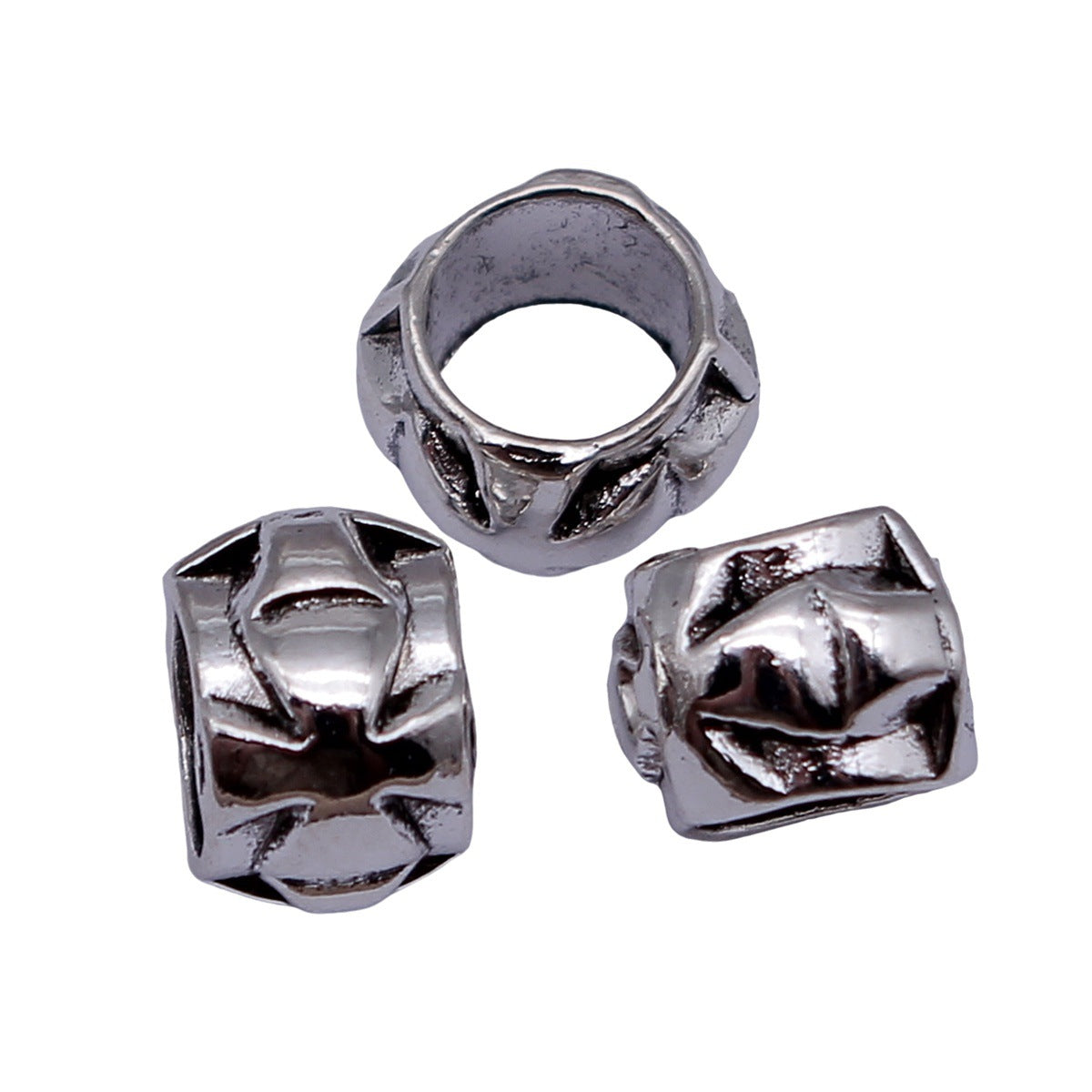 9x9x6.7mm 1g Multicolor Zinc Alloy Cross Large Hole Beads for Bracelet Necklace Jewelry Making
