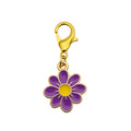 Enamel Daisy Flower Charm Gold Lobster Clasp Five Colors view 8